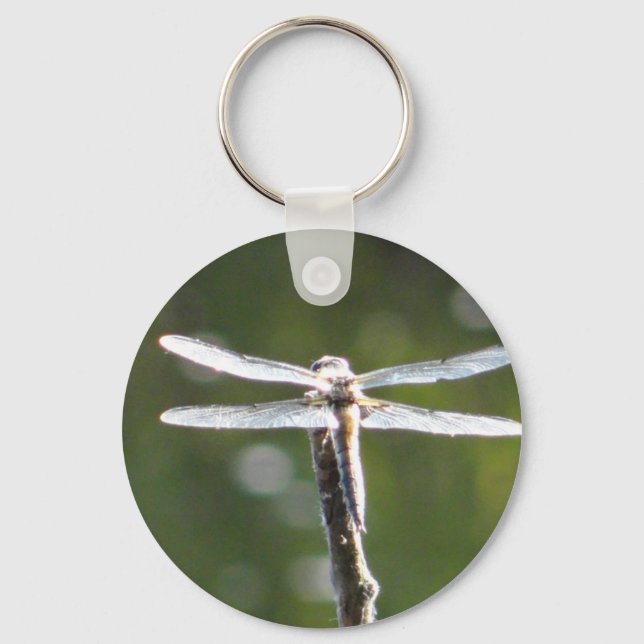 Light grey dragonfly key ring (Front)