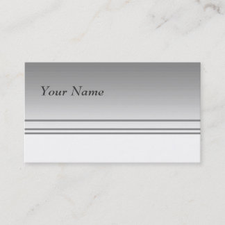 Light Grey. Elegant Design. Business Card