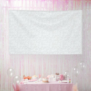 Light Grey Geometric Floral Modern Summer Pattern Banner