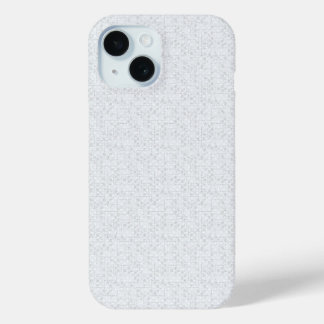 Light Grey Geometric Floral |Modern Summer Pattern iPhone 15 Case