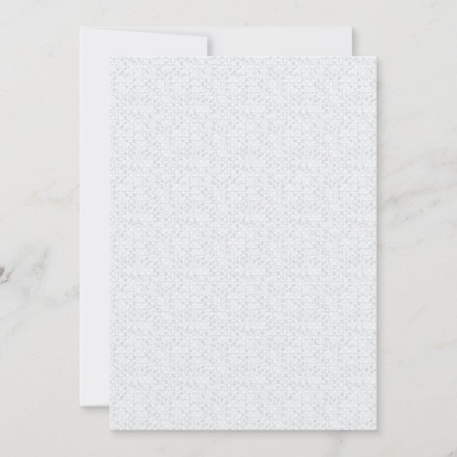 Light Grey Geometric Floral |Modern Summer Pattern Invitation (Front)