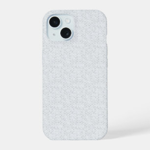 Light Grey Geometric Floral  Modern Summer Pattern iPhone 15 Case