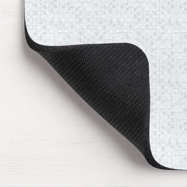 Light Grey Geometric Floral |Modern Summer Pattern Mouse Pad (Corner)