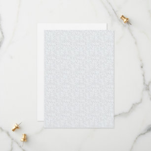 Light Grey Geometric Floral Modern Summer Pattern Save The Date