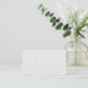 Light Grey Geometric Floral Pattern Business Card