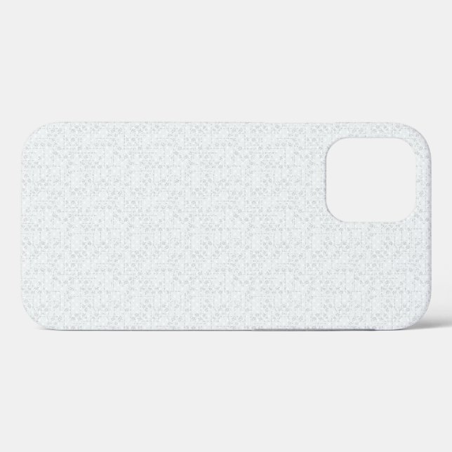 Light Grey Geometric Floral Pattern Case-Mate iPhone Case (Back (Horizontal))