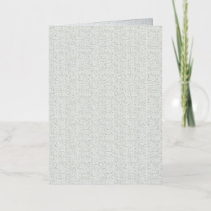 Light Grey Geometric Floral Pattern Foil Greeting Card