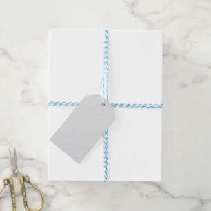 Light Grey Geometric Floral Pattern Gift Tags