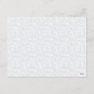Light Grey Geometric Floral Pattern Holiday Postcard