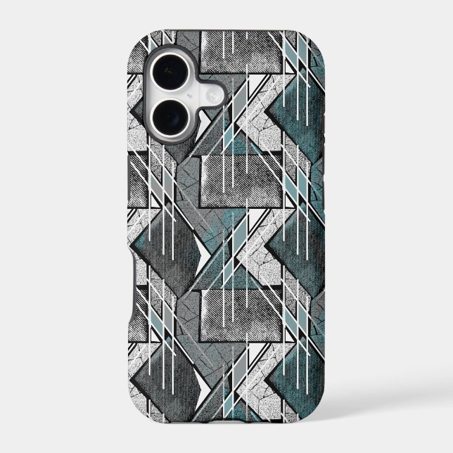 Light grey geometric print.  (Back)