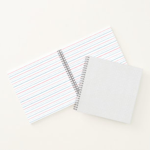 Light Grey Geometric Tile Pattern Notebook