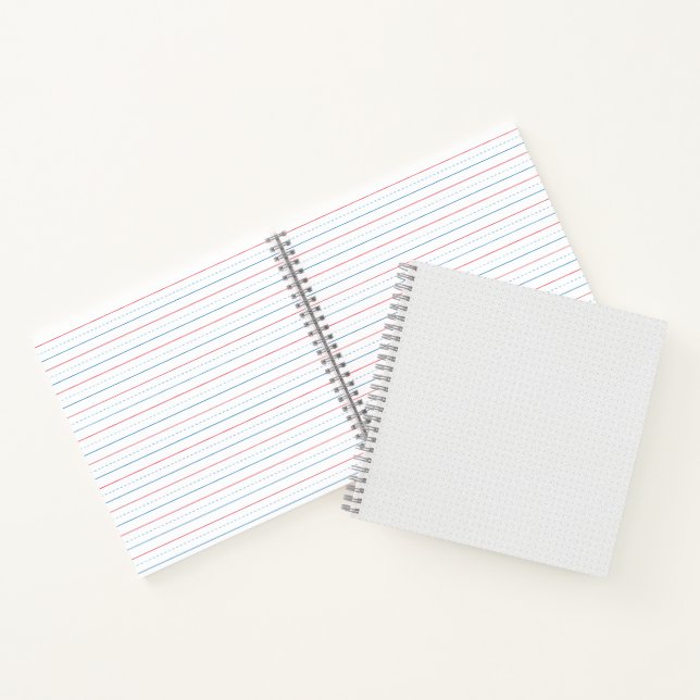 Light Grey Geometric Tile Pattern Notebook (Inside)