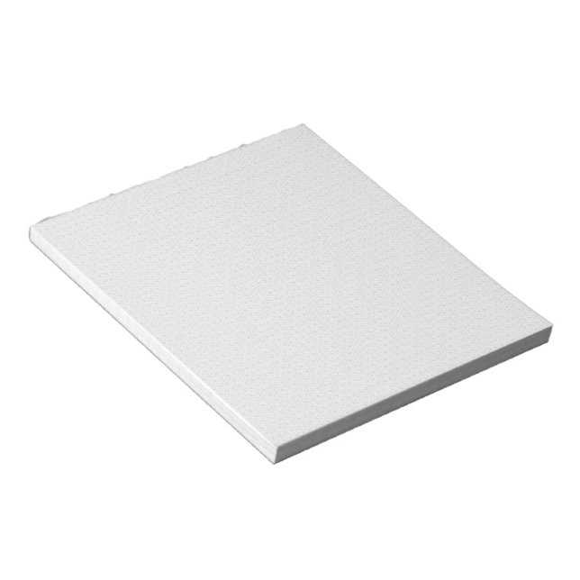 Light Grey Geometric Tile Pattern Notepad (Angled)