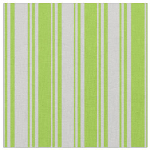 Light Grey & Green Coloured Lines Pattern Fabric