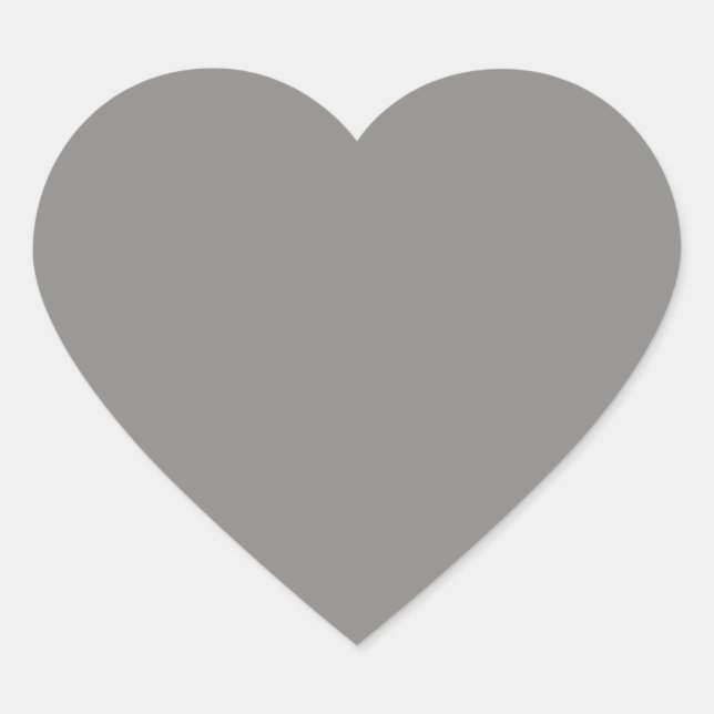 Light Grey Heart Sticker (Front)