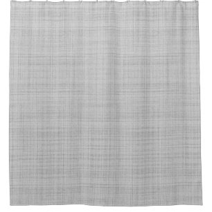 Light-Grey Linen-Look Shower Curtain