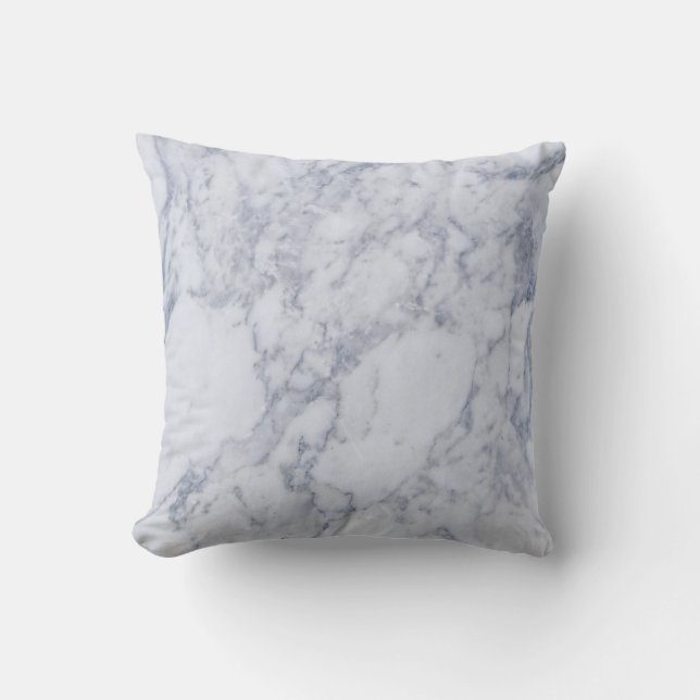 Light Grey Marble Stone Pattern Cushion (Front)
