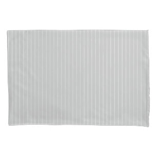 Light grey pinstripes pillowcase