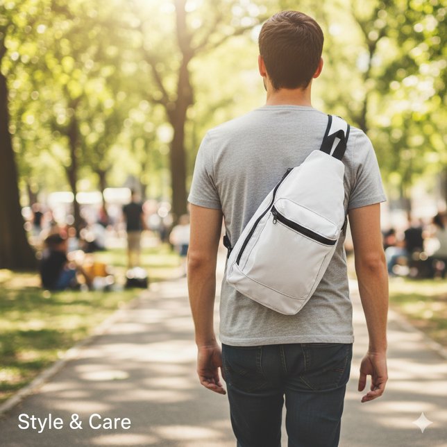 Light Grey Print Cut Sew Sling Bag for You (Light Gray Print Cut Sew Sling Bag for You)
