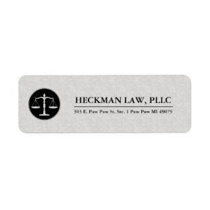 Light Grey Printed Linen Black Justice Logo
