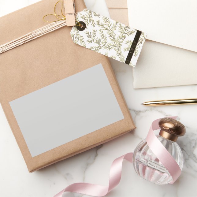 Light Grey Rectangular Sticker (Gifting)