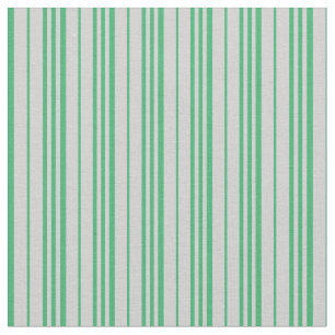 Light Grey & Sea Green Lined/Striped Pattern Fabric