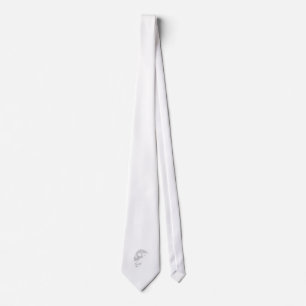 Light Grey Skull. Tie