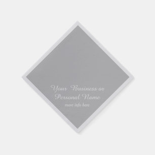 light grey solid colour napkins