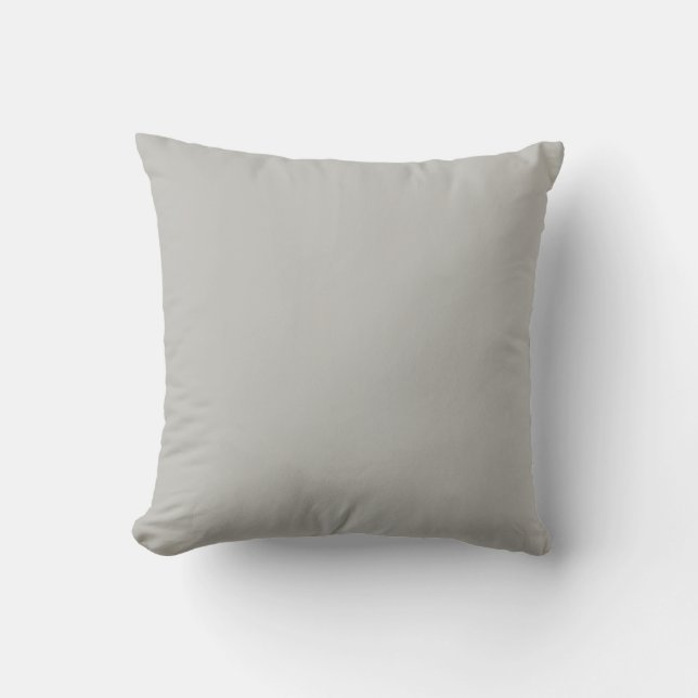 Light Grey Solid Colour Shade Hue SW 0055 Cushion (Front)