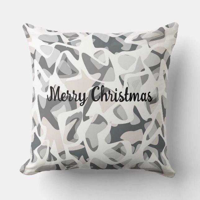 Light Grey Spots Abstract spotted pattern  Cushion (Front)