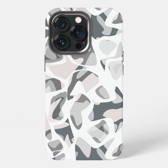 Light Grey Spots Abstract spotted pattern  iPhone Case (Back)