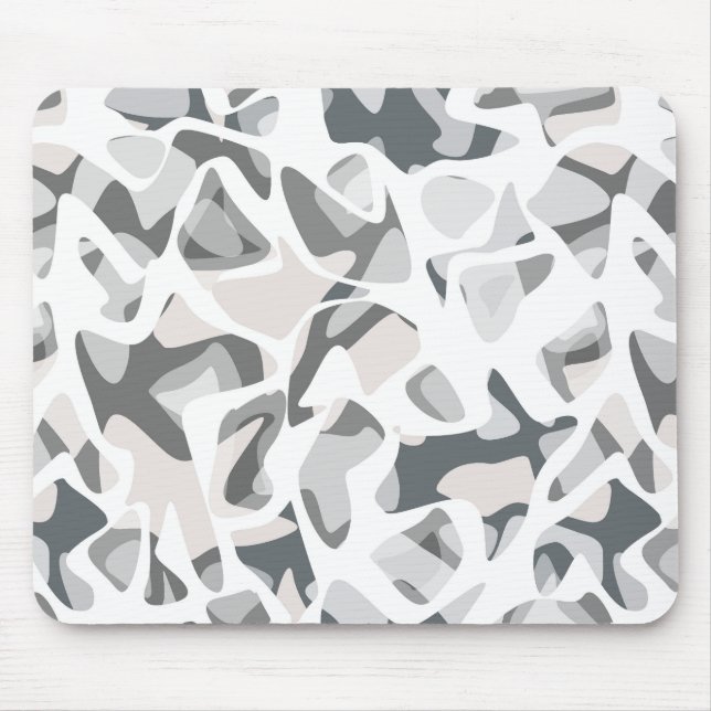 Light Grey Spots Abstract spotted pattern  Mouse Pad (Front)