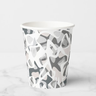 Light Grey Spots Abstract spotted pattern  Paper Cups