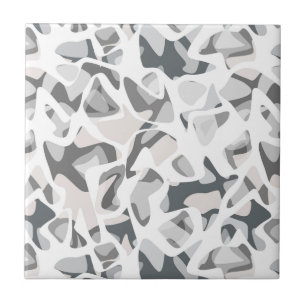 Light Grey Spots Abstract spotted pattern  Tile