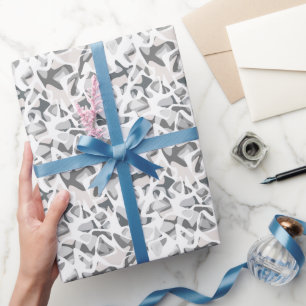 Light Grey Spots Abstract spotted pattern Wrapping Paper