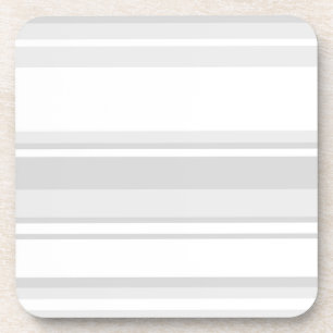 Light grey stripes coaster