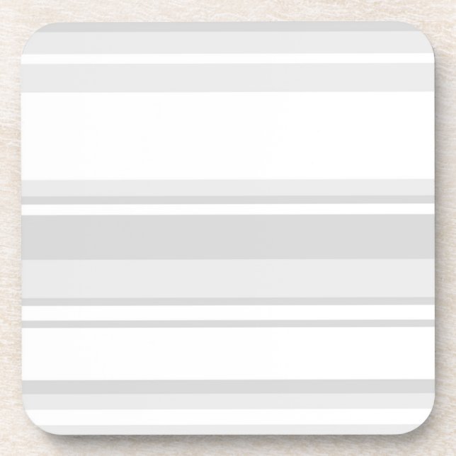 Light grey stripes coaster (Front)
