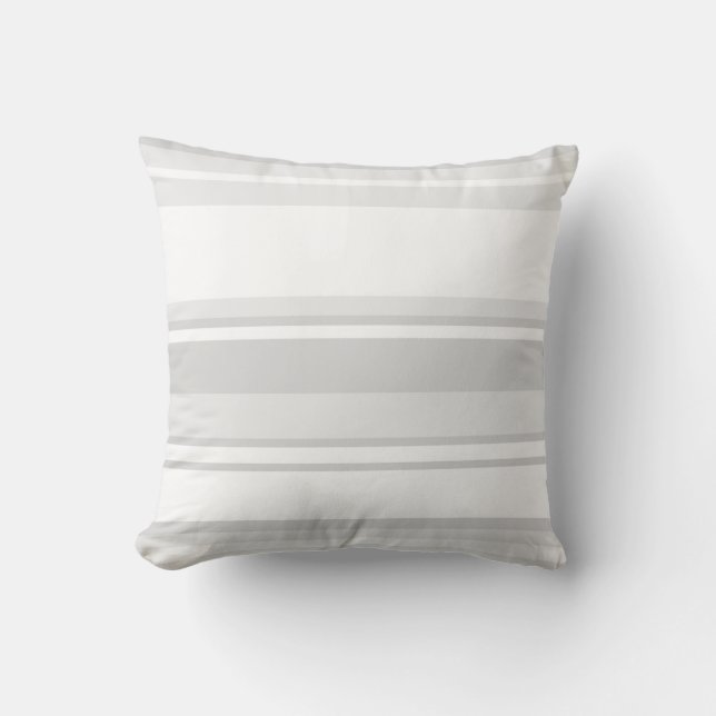 Light grey stripes cushion (Front)