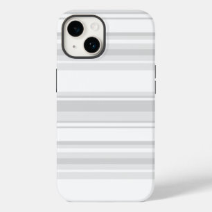 Light grey stripes iPhone 14 case