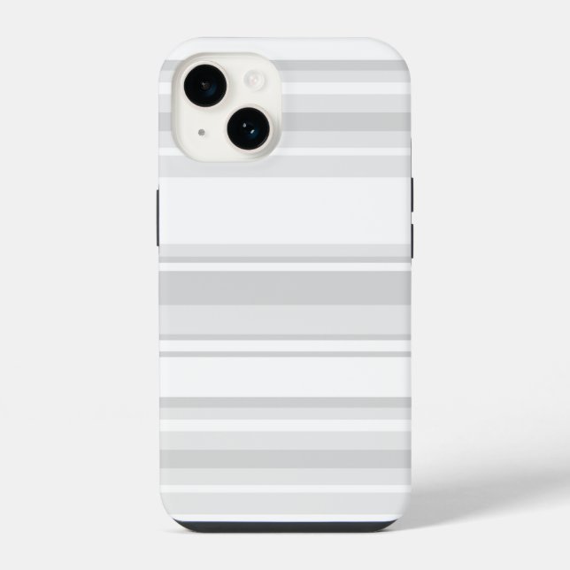 Light grey stripes iPhone case (Back)
