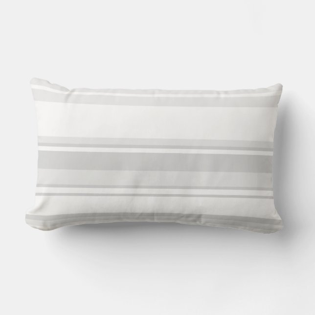 Light grey stripes lumbar cushion (Front)
