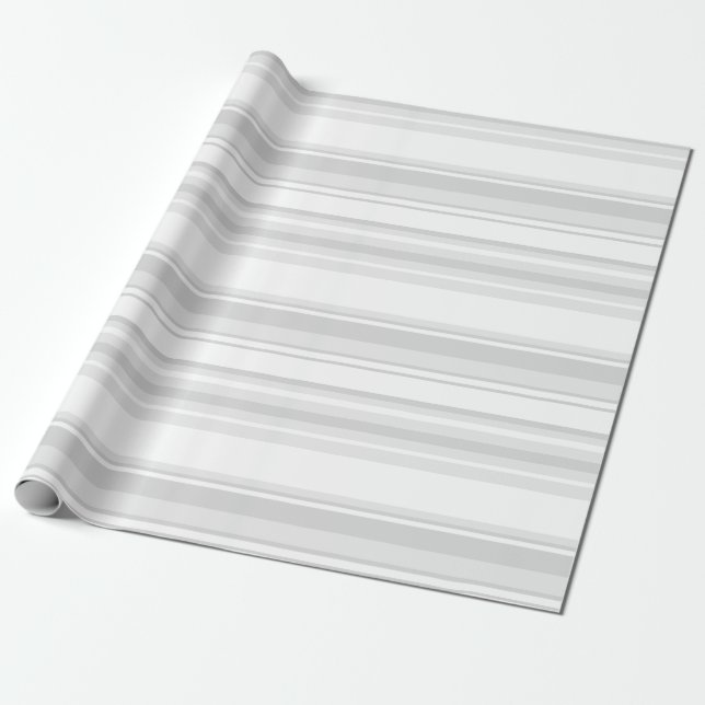 Light grey stripes wrapping paper (Unrolled)