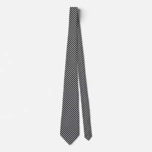 Light Grey Thin Diagonal Stripes Tie