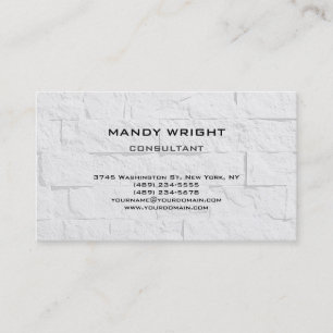 Light Grey Wall Plain Simple Attractive Stylish Business Card