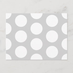 Light Grey with Dots Postcard