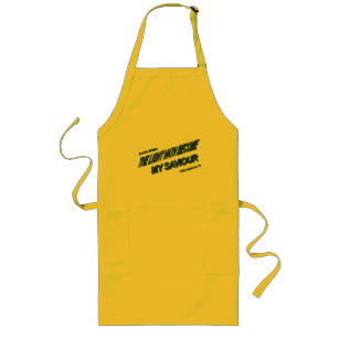 Light Hath Become My Saviour - Green Long Apron