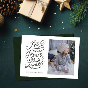 light hearted starry hand lettered holiday card