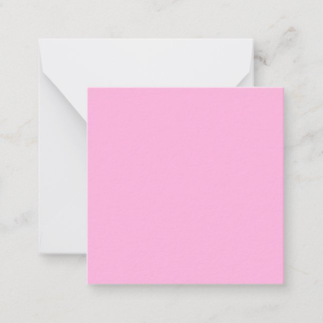 Light Hot Pink Solid Colour Card (Front)