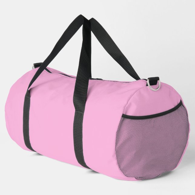 Light Hot Pink Solid Colour Duffle Bag (Right Corner)