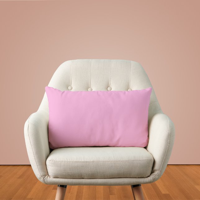 Light Hot Pink Solid Colour Lumbar Cushion (Creator Uploaded)
